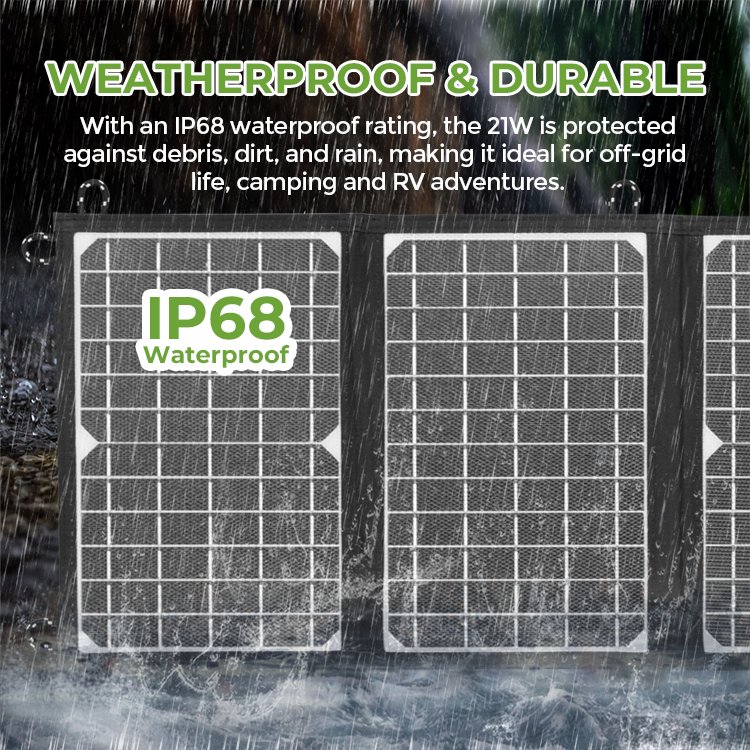 Outdoor Camping ETFE 21W Portable Solar Panel Chargers Folding 20w Foldable Solar Panel