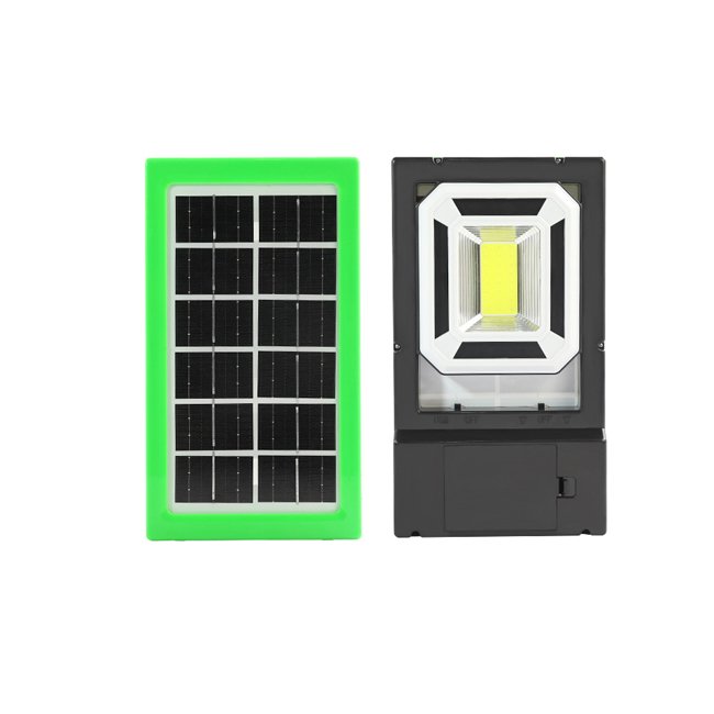 Solar integrated Emergency light with 3 small lights Portable lighting system with USB output