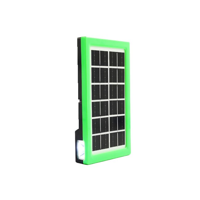 Solar integrated Emergency light with 3 small lights Portable lighting system with USB output