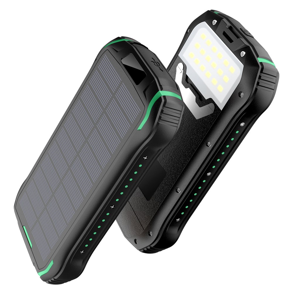 New Products Most Sold Products in USA Top Selling Real 20000mAh Waterproof Dual USB C Portable Solar Charger Solar Power Bank