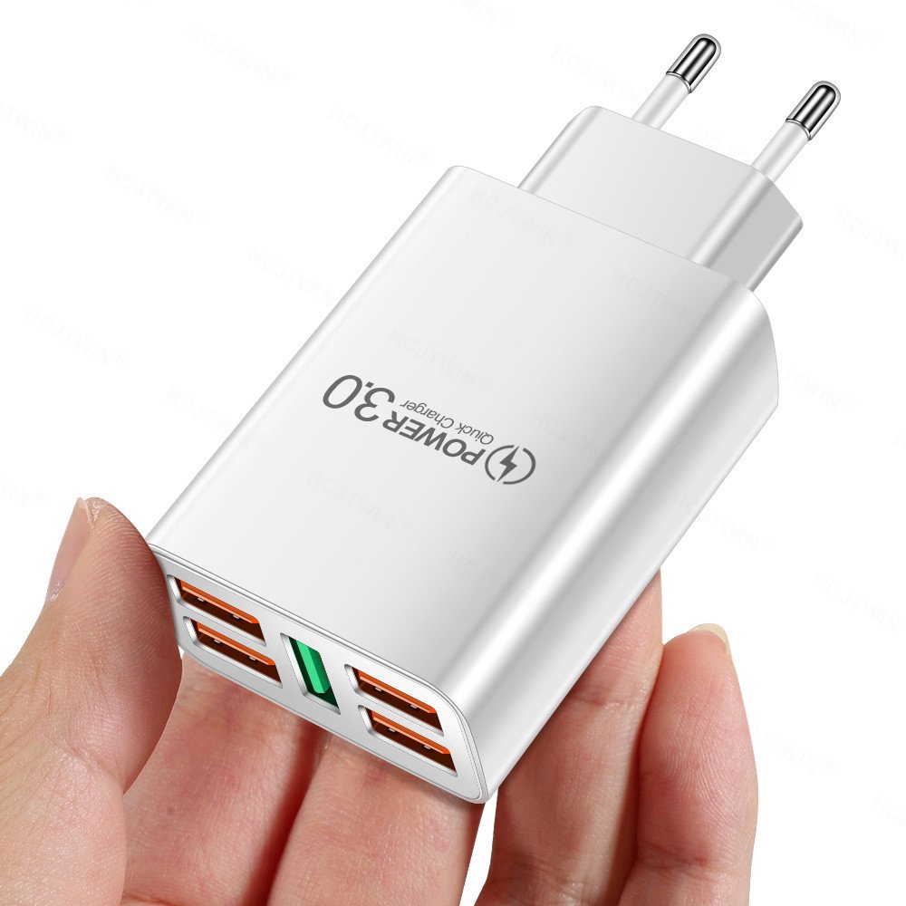 Cheap Charger QC3.0 5.1A 5 USB Phone Charger 5 Ports Quick Charger for IPhone 7 Samsung A6 A11 Electronic Devices
