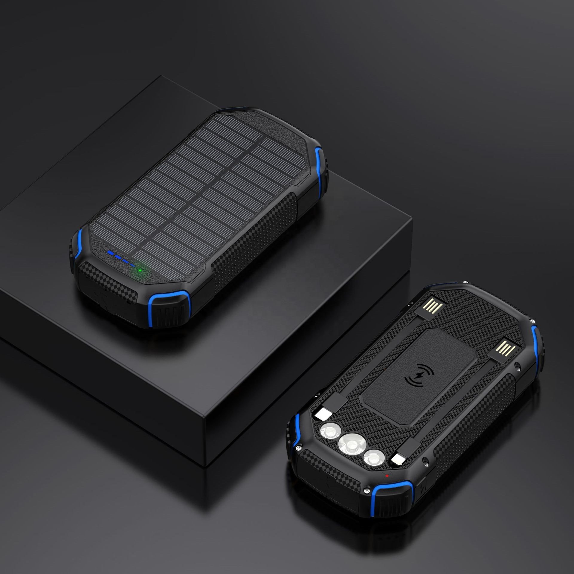 wireless 15w 50000mah powerbank wireless fast charging solar portable power bank 30000mah