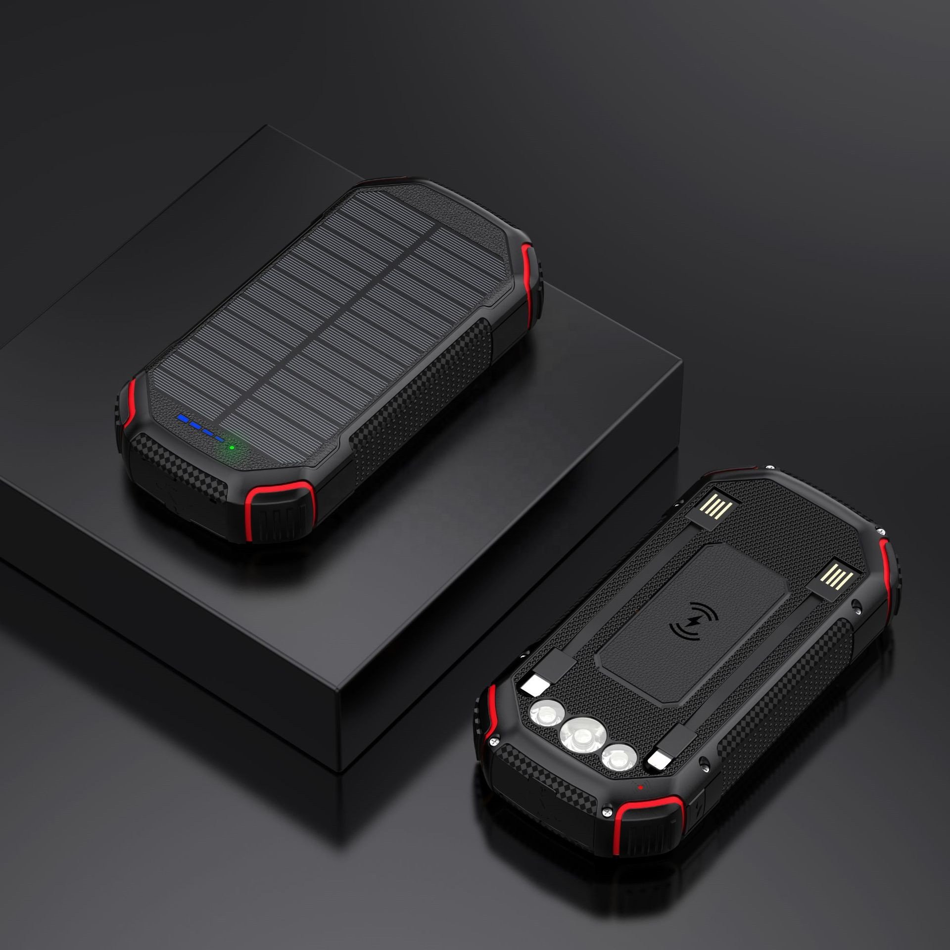 wireless 15w 50000mah powerbank wireless fast charging solar portable power bank 30000mah