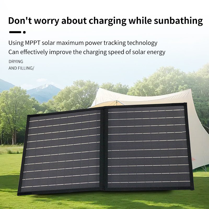 18V 80W 100W 120W 200W 250W Outdoor Portable Flexible Foldable Solar Charger Kit Solar Panel System for Home
