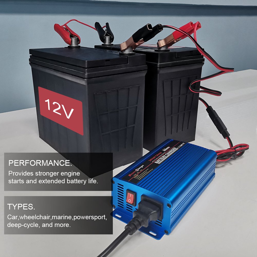 Universal worldwide used 24V 5A VRLA SLA AGM GEL lead acid battery charger mobility scooter solar battery charger