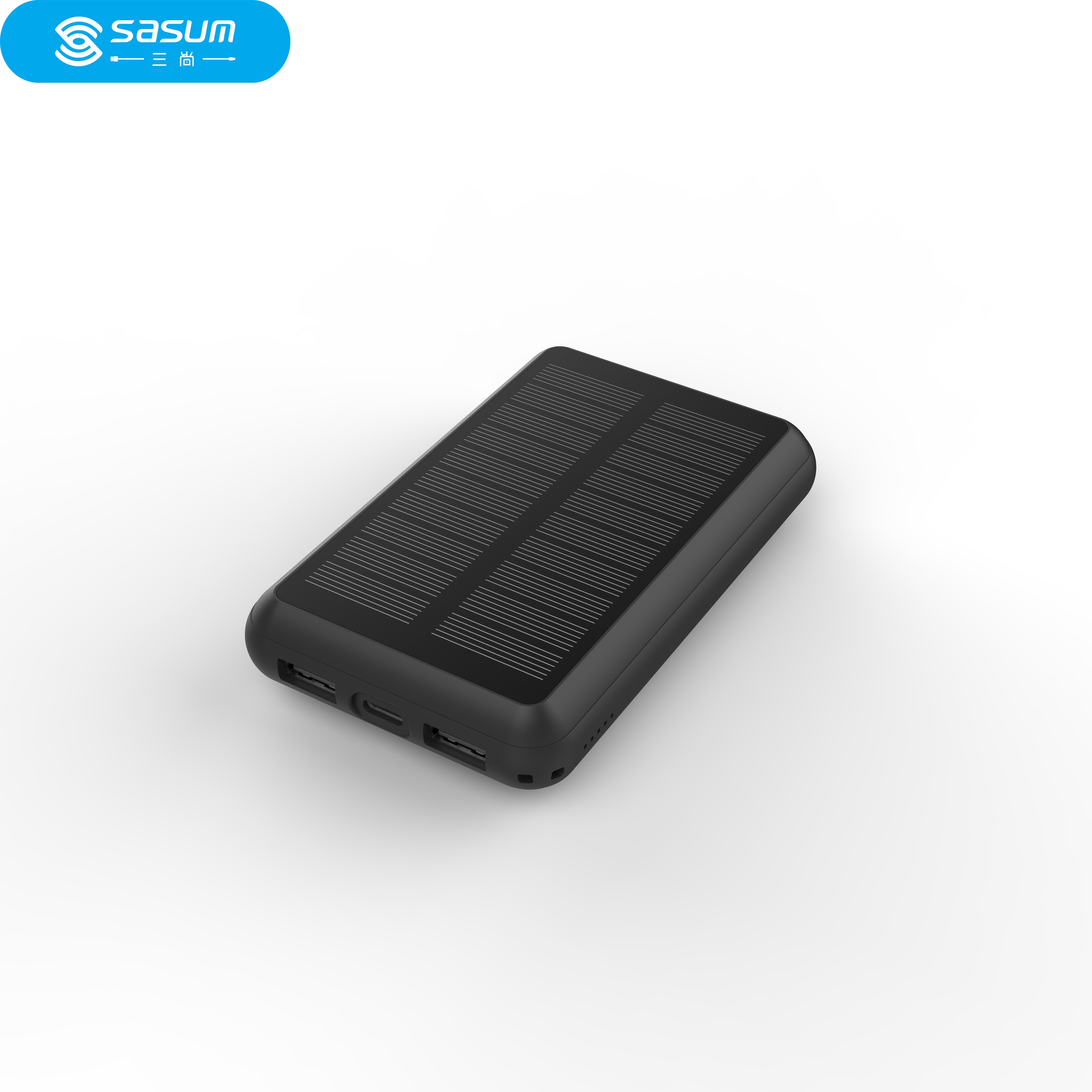 Magnetic wireless power bank 10000mAh portable solar phone charger for outdoor camping use magnetic charge fast charge mini
