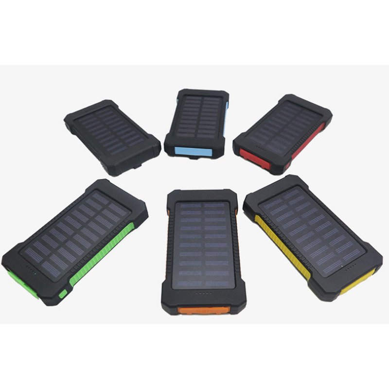 Solar Charger,Yelomin 20000mAh Portable Outdoor Mobile Power Bank Dual USB 5V 1A/2A Outputs with SOS Function & Compass