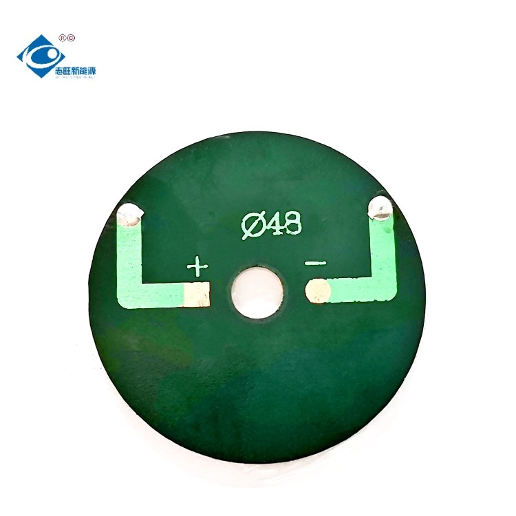 0.3W Lightweight Epoxy Adhesive Solar Panel ZW-Dia48-2V Outdoor Waterproof Solar Panel Charger 2V Customized Mini Solar Panels
