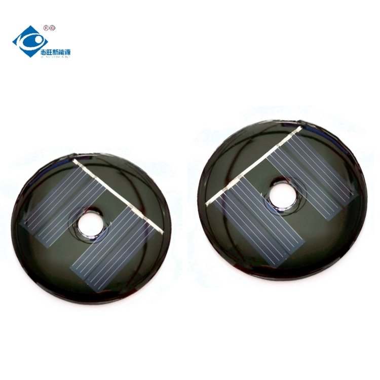 0.3W Lightweight Epoxy Adhesive Solar Panel ZW-Dia48-2V Outdoor Waterproof Solar Panel Charger 2V Customized Mini Solar Panels