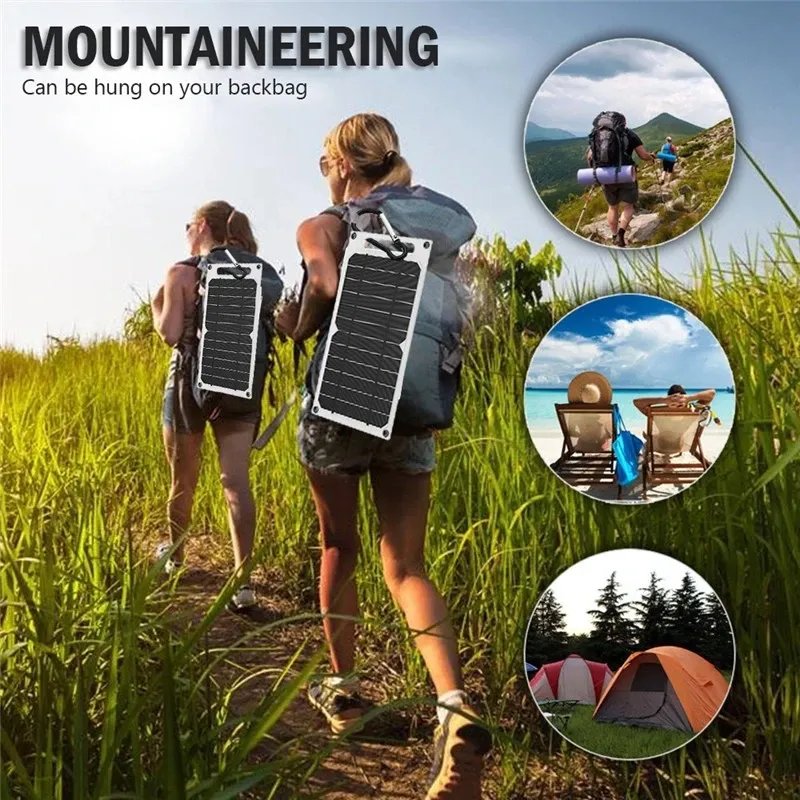 Light Weight Small Size 10W 6V For Outdoor Camping Solar Panel Portable Mini Solar Power System Charger