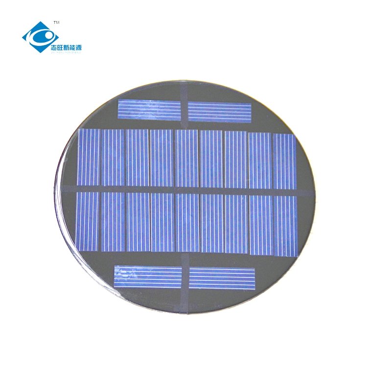 5.5V Lightweight Silicon Solar Panel ZW-Dia100-5.5V Epoxy Adhesive Solar Panel 0.9W Mini Solar Panels Power Charger 0.16A