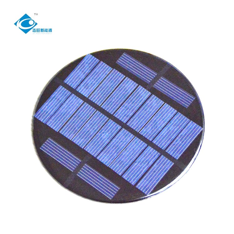 5.5V Lightweight Silicon Solar Panel ZW-Dia100-5.5V Epoxy Adhesive Solar Panel 0.9W Mini Solar Panels Power Charger 0.16A
