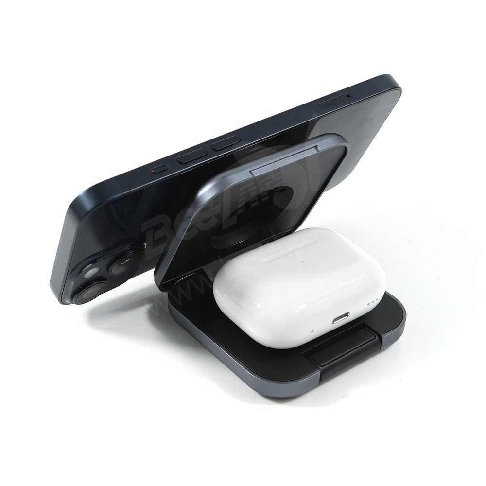 High Quality Wireless Charger 3 in 1 Magnetic Wireless ChargER Station Holder Fast Charging For iPhone Airtag Airpods iWatch