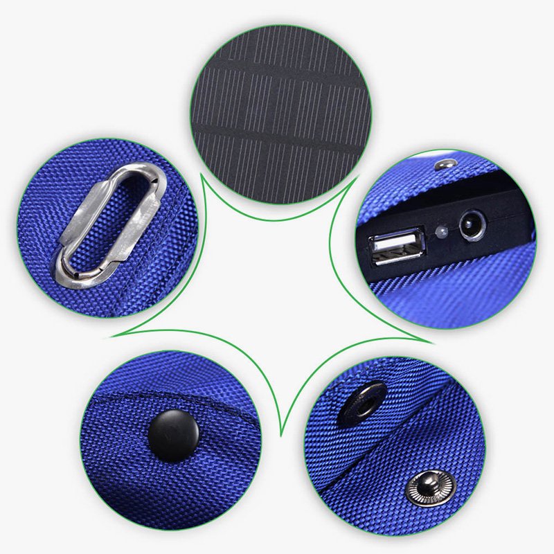 factory wholesale portable waterproof 24w solar charger umbrella for outdoor