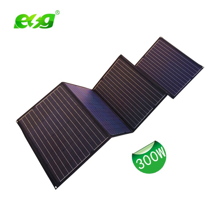 ESG Factory Price Outdoor USB Charging Portable Solar Panel Folding Bag 12W 20W 50W 60W 100W Solar Panels