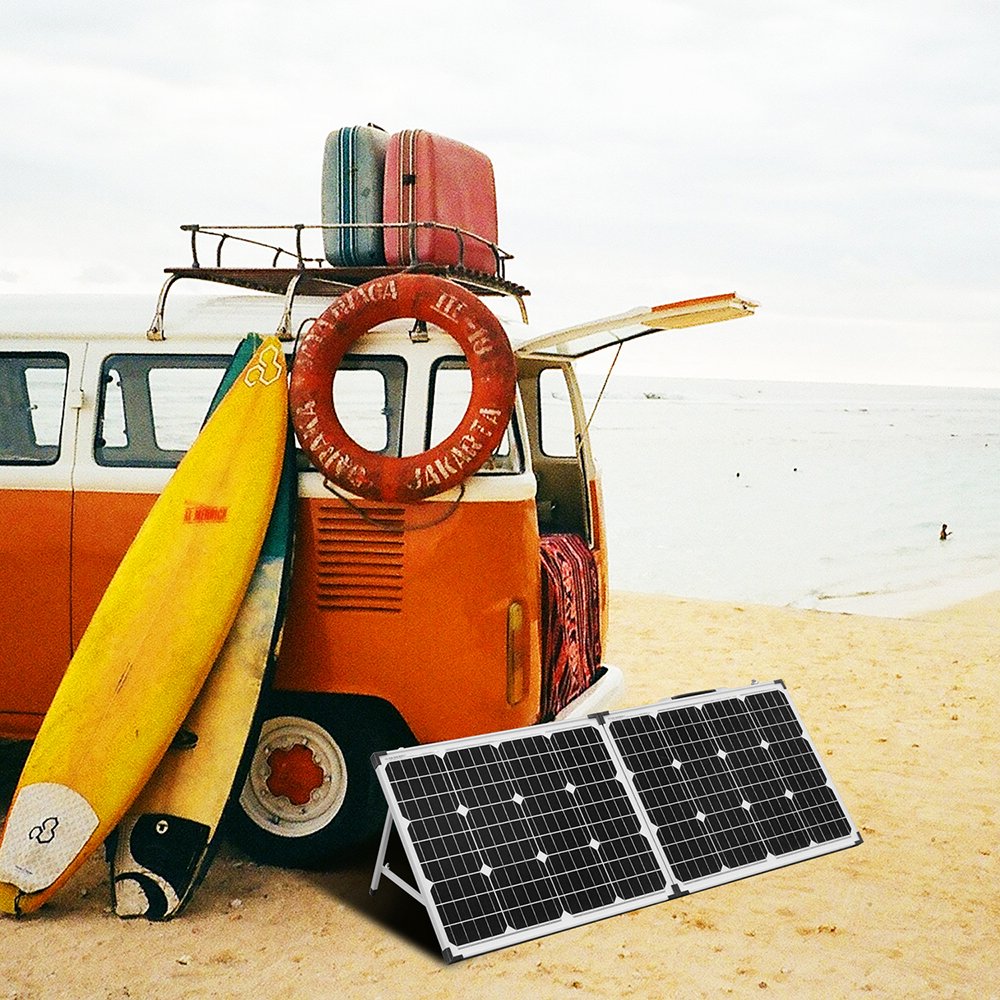 Dokio 18V 200W Rigid Foldable Solar Panel China 18V 20A 12V Controller Panel Solar Easy to Carry Cell/System Charger
