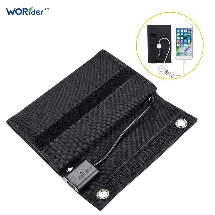 OEM portable solar panels Charger for Laptop Foldable Solar Panels black For Camping Outdoor
