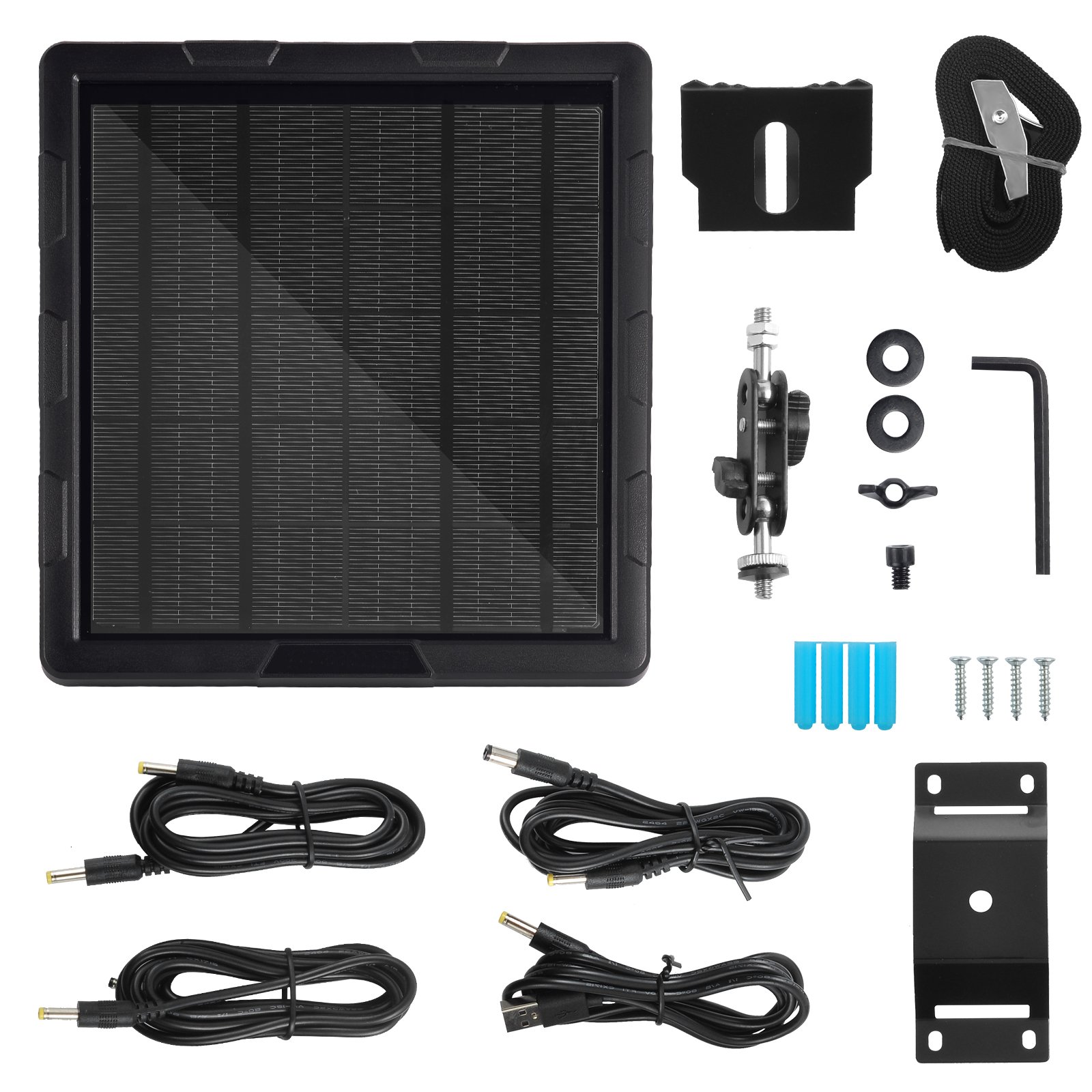 5W Solar Panel for Hunting Trail camera Built in Lithium Battery 6V 12V Solar Power bank Carbon Fiber Solar Panel Charger