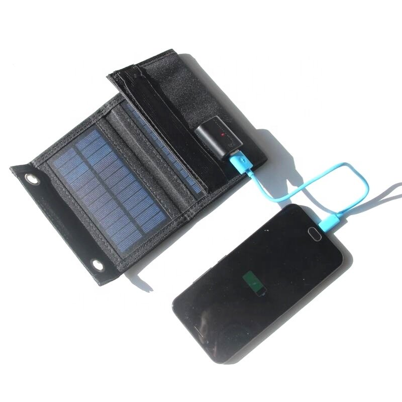 4.5W Solar Foldable Bag Charger for Mobile Phone Outdoor Camping Folding Solar Panels