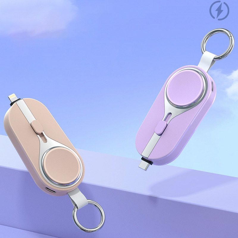 2024 New Arrivals OEM Solar Power Bank Ultra Slim Mini Wireless Mobile PowerBank Key Chain Fast Charging For i Watch iphone