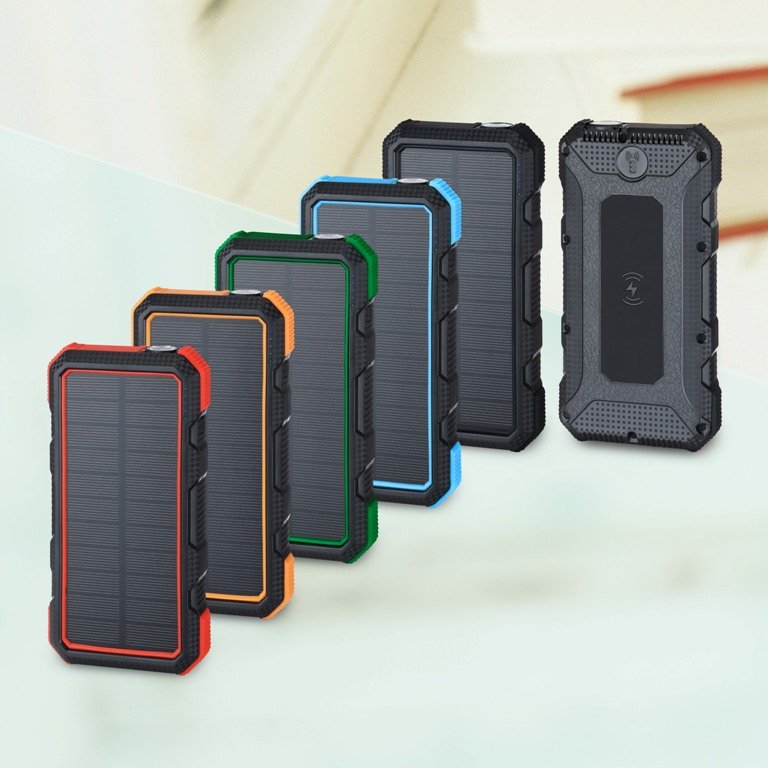 2022 New Waterproof Solar Phone Charger 20000 mAh PD Wireless Fast Charging Solar Power Bank Banks 20000mAh