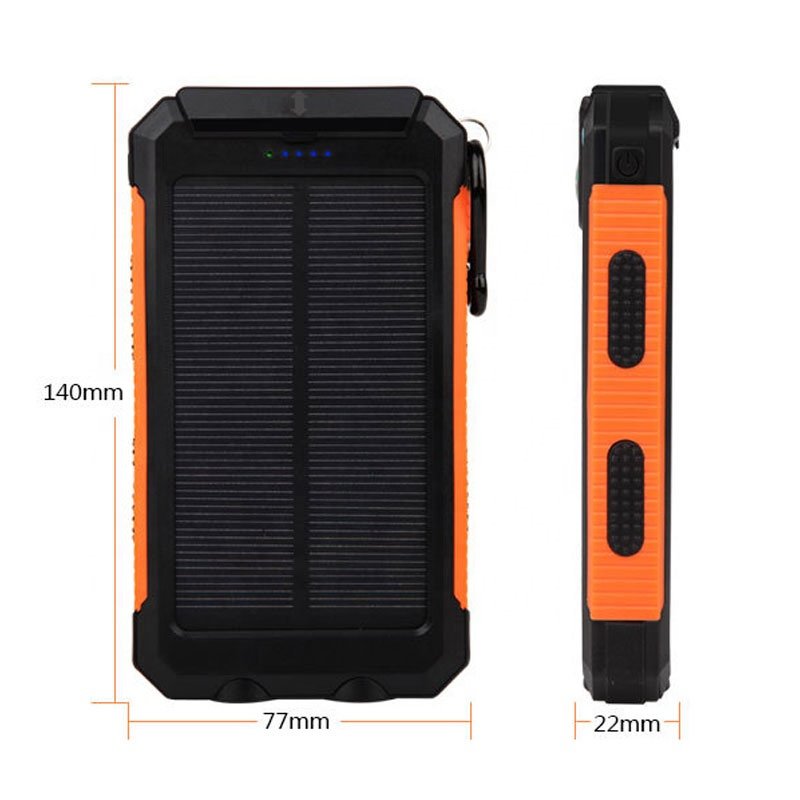 High Capacity Charger 20000mAh Waterproof Solar Power Bank Mobile Powerbank solar energy power banks for mobile phone