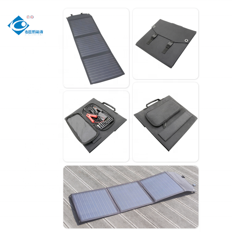 Outdoor Camping Fold-able Solar Panel 80W Roof Flexible Solar Panel ZW-80W-FP RV Camping Portable Solar Panel Charger