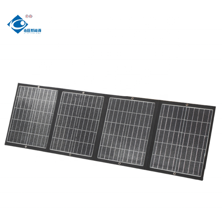 Outdoor Camping Fold-able Solar Panel 80W Roof Flexible Solar Panel ZW-80W-FP RV Camping Portable Solar Panel Charger