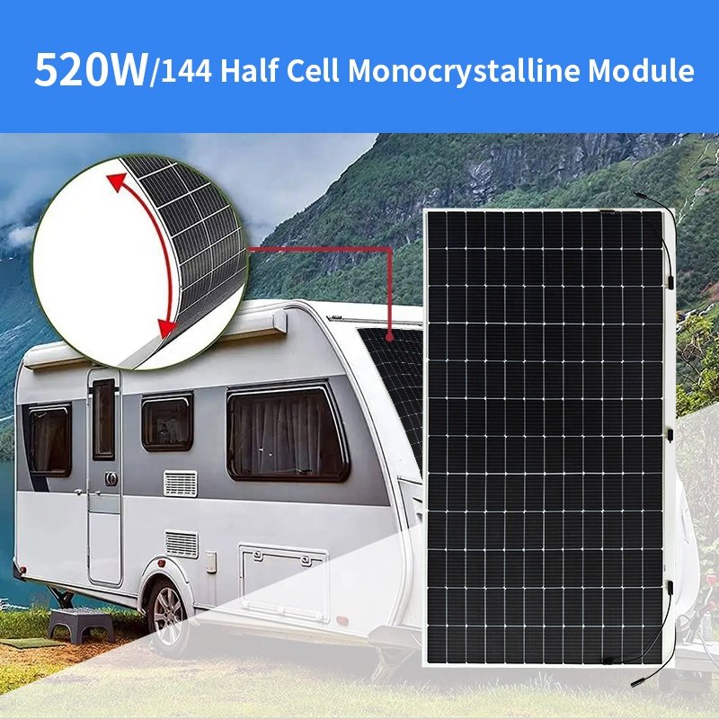 SUNMAN Best Selling Flexible Solar Panel 100W 430W 520W Lightweight Solar Panel For Solar System