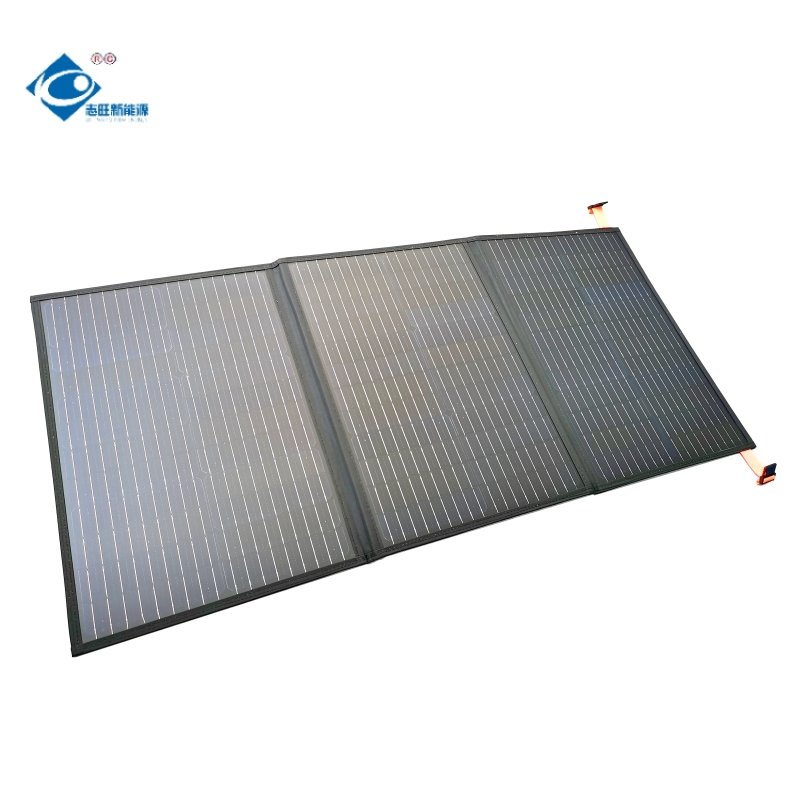 18V Outdoor Portable Solar Panel Charger ZW-3-100W18V ETFE Modern Flexibility Solar Panels 100W Portable Collapsible Solar Panel