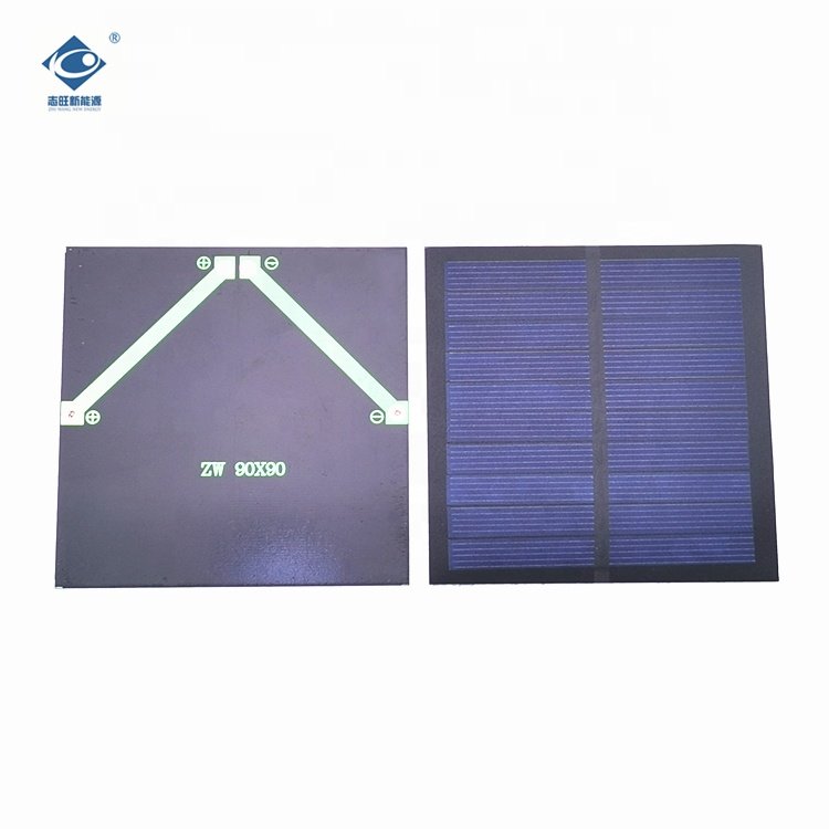 1.1W Semi-flexible Solar Panels ZW-9090-P Portable Photovoltaic Solar Panels 5V Mini Solar Panels Power Charger 0.22A