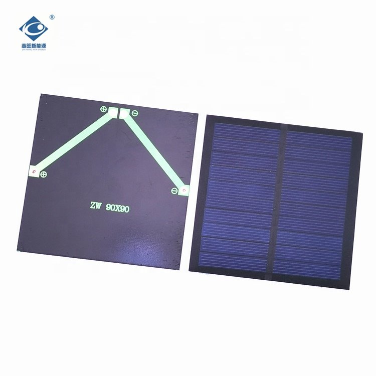 1.1W Semi-flexible Solar Panels ZW-9090-P Portable Photovoltaic Solar Panels 5V Mini Solar Panels Power Charger 0.22A