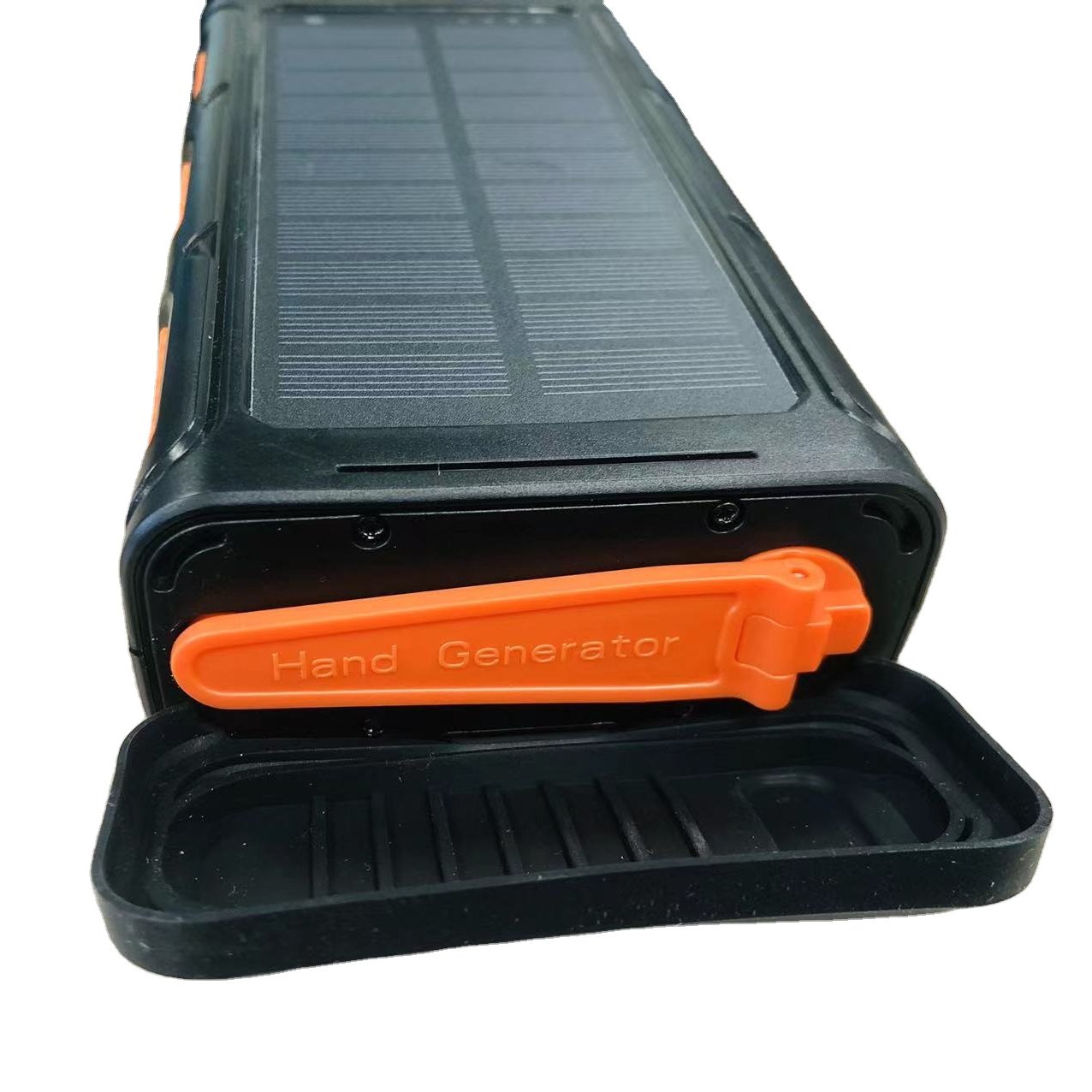 2023 New arrivals waterproof solar charging wireless charger 20000mAh Hand Crank Generator Solar powerbank with 4 cables