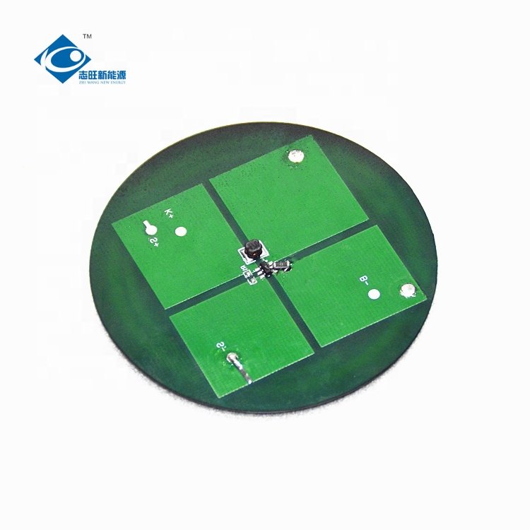 2V Customized Solar Panel ZW-Dia68 Round Epoxy Adhesive Solar Panel 0.17W Mini Solar Panels Power Charger