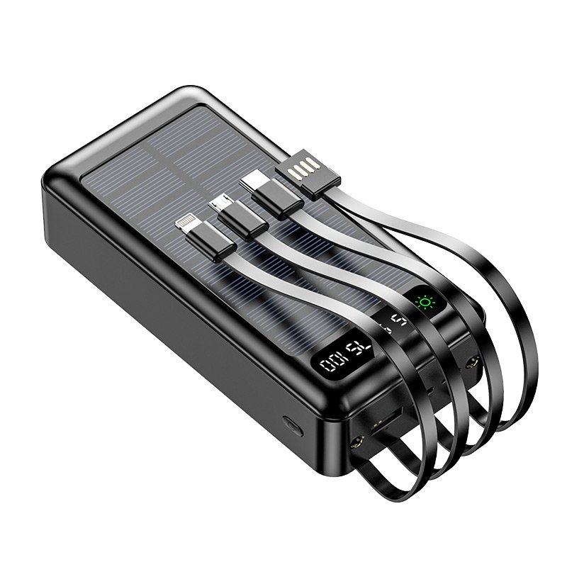 Solar power bank high capacity mobile charging treasure power supply Factory wholesale portable 20000mah