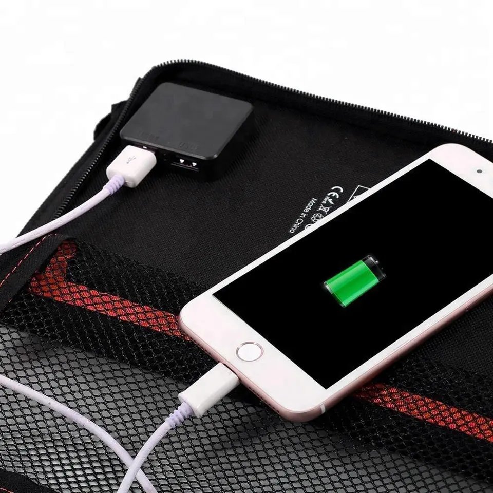 Fabric folding solar panel 24W Portable Power Solar Panel Battery Charger