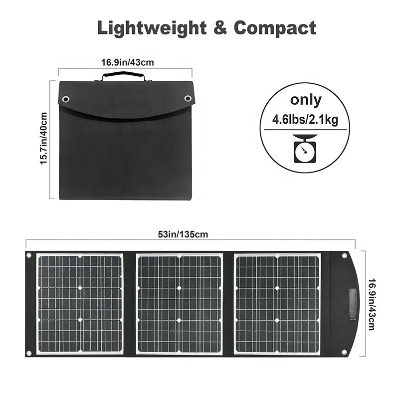 75w waterproof USB charger cargadores solares para cell solar panel Foldable portable charger for Camping Cell Phone Tablet