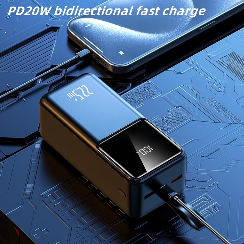 Wholesale Factory Price Portable Power Banks with LED Display Super Fast Charge True Capacity 30000mah 40000mah 50000mah