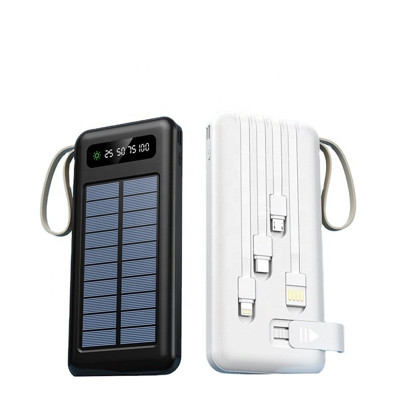 Best Selling Dual USB 20000mAh Waterproof Outdoor External Battery Charger Phone Holder Portable Solar Panel Powerbank 20000mah