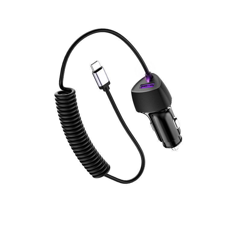 2024 new Customized Type-C 38W PD Car Charging USB Cigarette Lighter QC3.0 Universal Quick Charging Car Charger