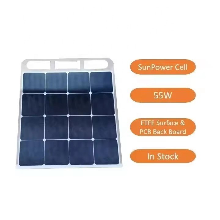 55W Flexible Solar Panel For Car Roof 18V Solar Energy System Outdoor for Car Boat Motorcycle Solar Plate 55W 18V SunPower cells