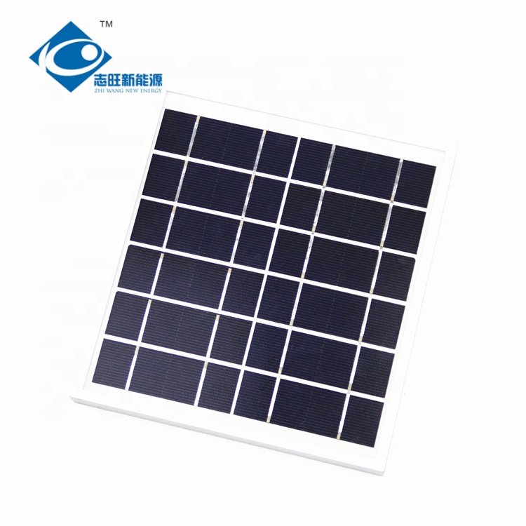 Zhiwang Aluminum Frame Solar Panel ZW-4W-6V-1 Mini Solar Panels Power Charger 6V Transparent Glass Laminated Solar Panel