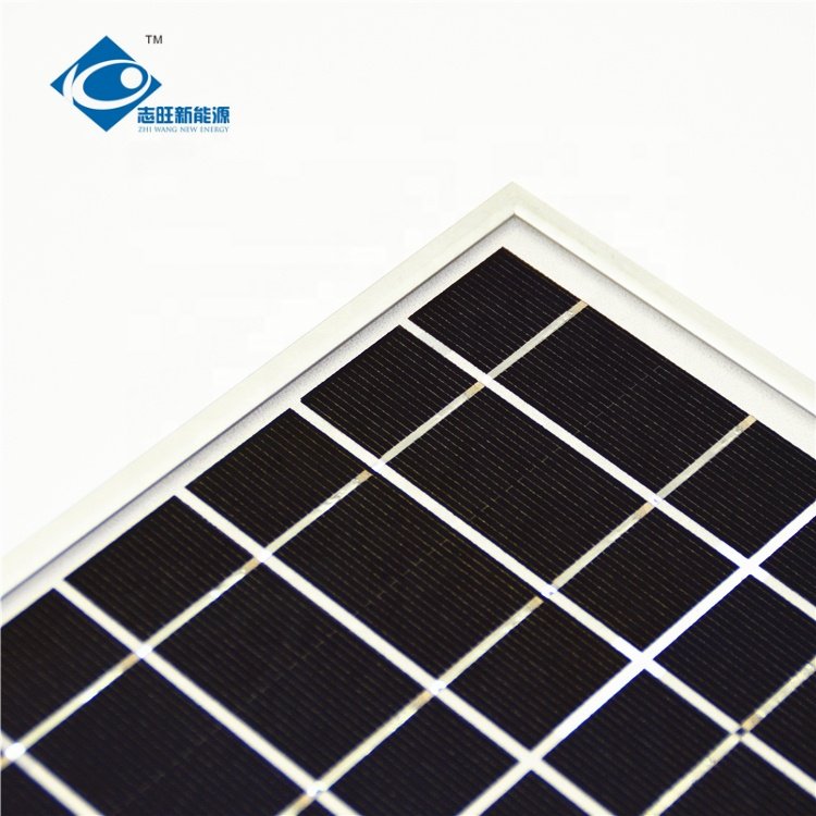Zhiwang Aluminum Frame Solar Panel ZW-4W-6V-1 Mini Solar Panels Power Charger 6V Transparent Glass Laminated Solar Panel