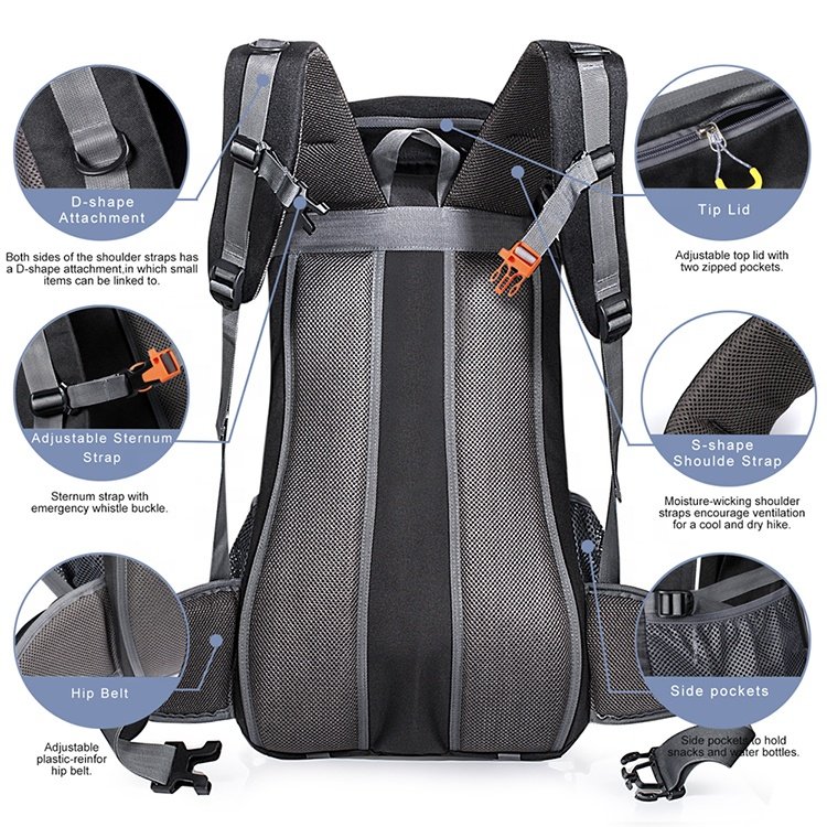 High Quality Outdoor Travel Solar Panel Backpack USB Charging Solar Panel Hiking Backpack