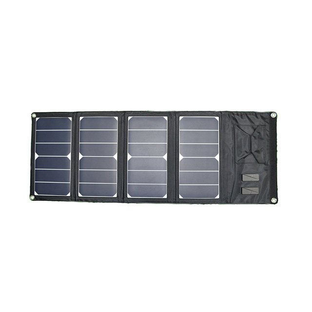 28W sunpower Folding Solar Panel Charger with DC and USB output port voltage controller