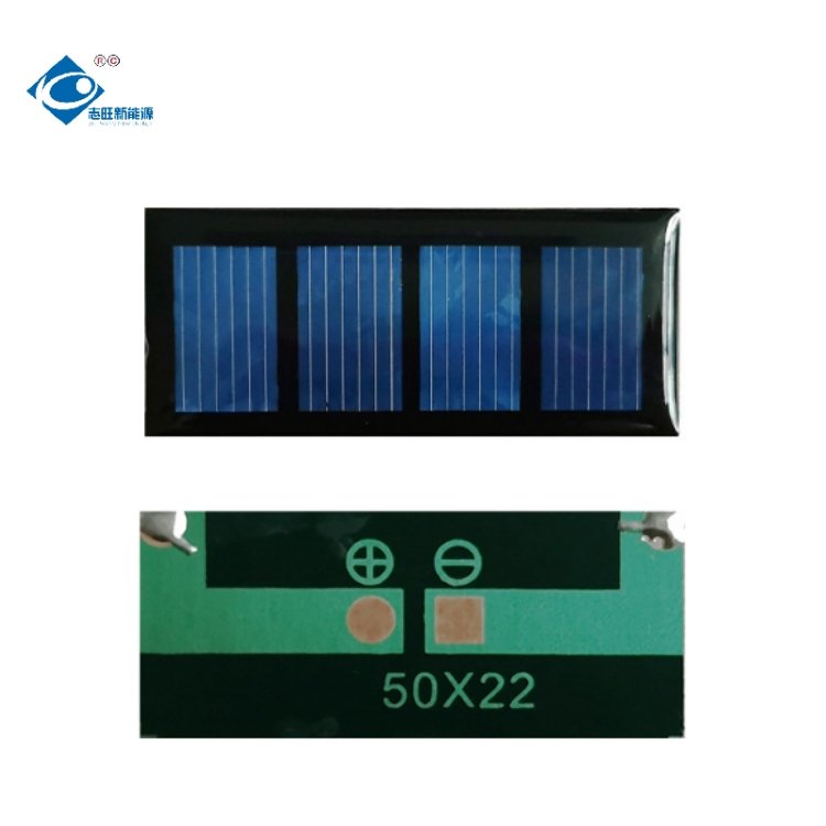 0.12W Customized Poly Solar Panels ZW-5022-2V Mini Solar Panels Power Charger 2V Mini Epoxy Adhesive Solar Panel