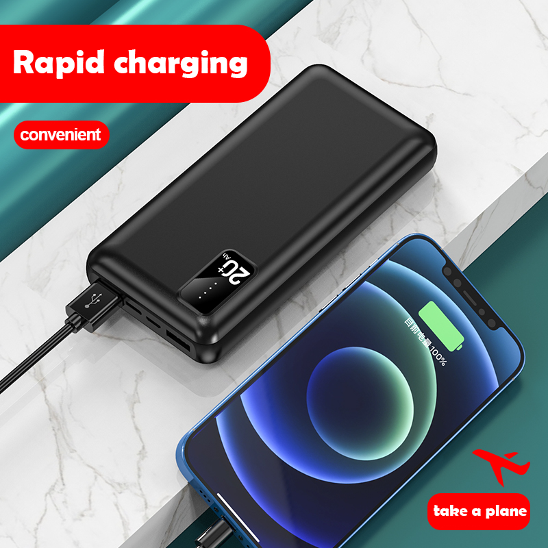 20000mah power banks Fast charger powerbank 100% true capacity portable slim power bank