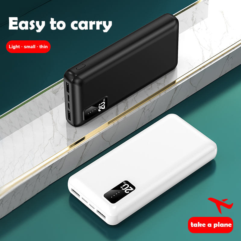 20000mah power banks Fast charger powerbank 100% true capacity portable slim power bank