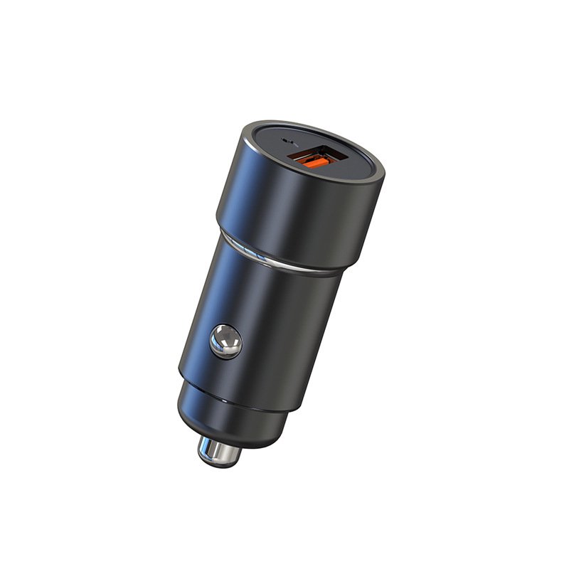 Car Charger QC3.0 Fast Charging Single Usb Port Supports Full Protocol Aluminum Alloy Body Car Fast Charger