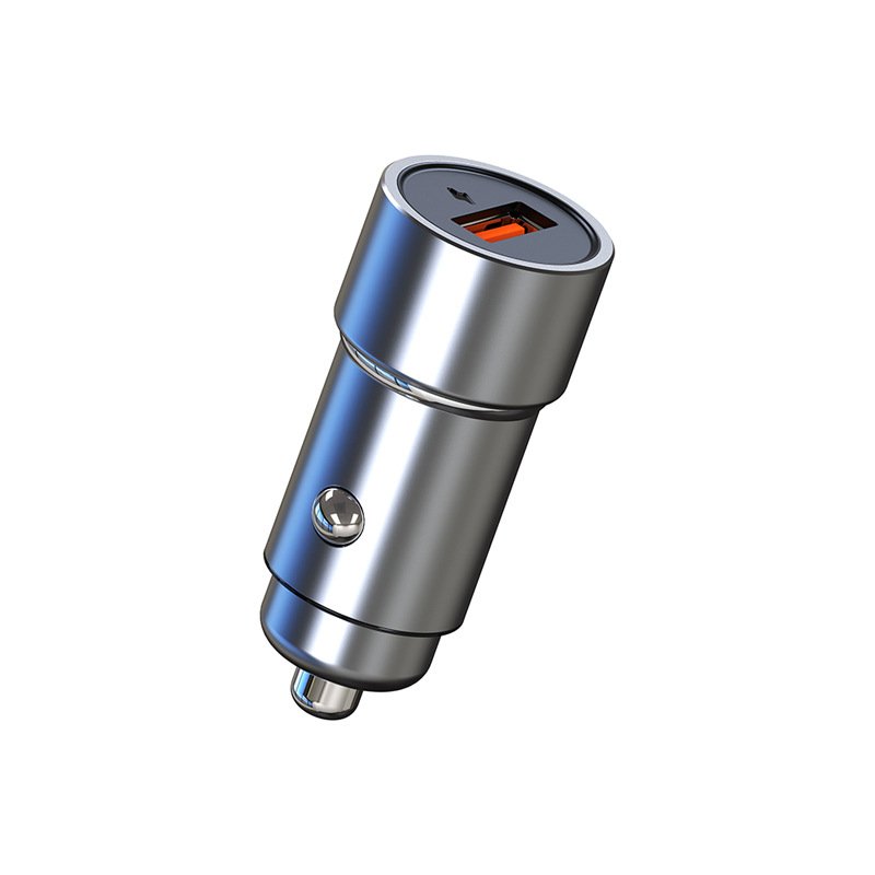 Car Charger QC3.0 Fast Charging Single Usb Port Supports Full Protocol Aluminum Alloy Body Car Fast Charger
